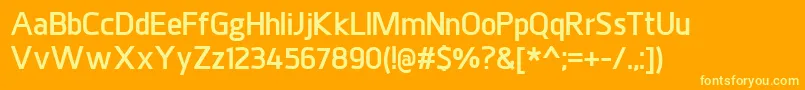 JuhlExtrabold Font – Yellow Fonts on Orange Background
