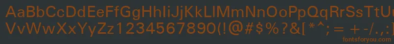 UniversРќРµР¶РёСЂРЅС‹Р№ Font – Brown Fonts on Black Background