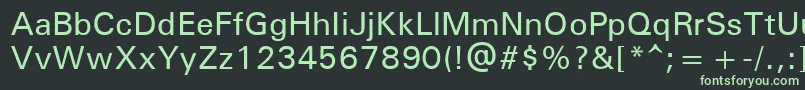 UniversРќРµР¶РёСЂРЅС‹Р№ Font – Green Fonts on Black Background