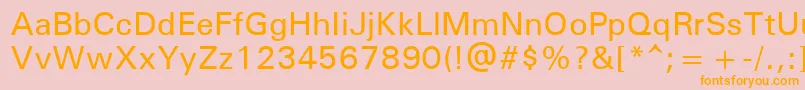 UniversРќРµР¶РёСЂРЅС‹Р№ Font – Orange Fonts on Pink Background