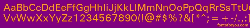 UniversРќРµР¶РёСЂРЅС‹Р№ Font – Orange Fonts on Purple Background