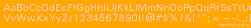 UniversРќРµР¶РёСЂРЅС‹Р№ Font – Pink Fonts on Orange Background