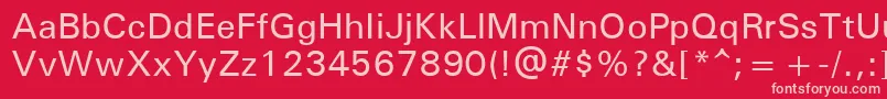 UniversРќРµР¶РёСЂРЅС‹Р№ Font – Pink Fonts on Red Background