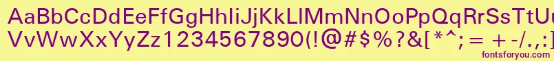 UniversРќРµР¶РёСЂРЅС‹Р№ Font – Purple Fonts on Yellow Background