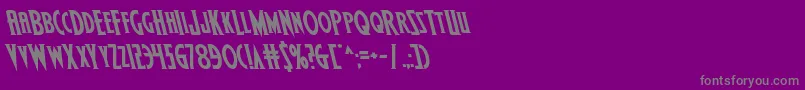 Wolfsbane2iileft Font – Gray Fonts on Purple Background