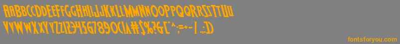 Wolfsbane2iileft Font – Orange Fonts on Gray Background