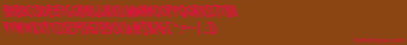 Wolfsbane2iileft Font – Red Fonts on Brown Background
