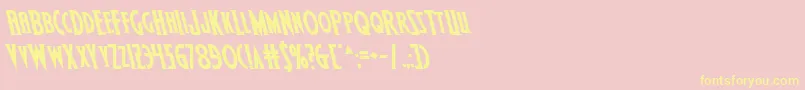Wolfsbane2iileft Font – Yellow Fonts on Pink Background