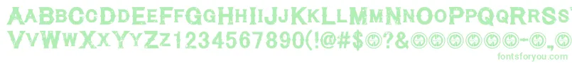 Cynicalhills Font – Green Fonts on White Background