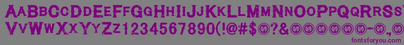 Cynicalhills Font – Purple Fonts on Gray Background