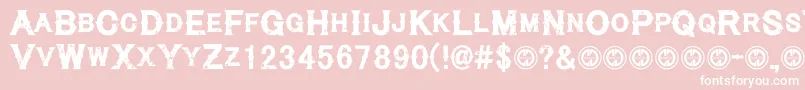 Cynicalhills Font – White Fonts on Pink Background