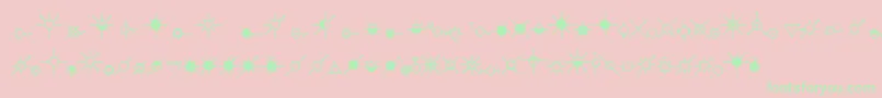 EsriOilGasWater Font – Green Fonts on Pink Background