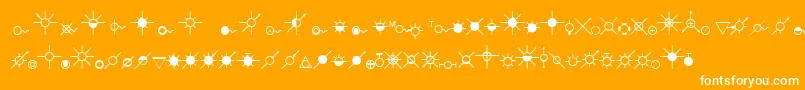 Fonte EsriOilGasWater – fontes brancas em um fundo laranja