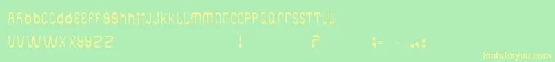 Lisätietoja Aqualib-fontista Aqualib-fontti – keltaiset fontit vihreällä taustalla