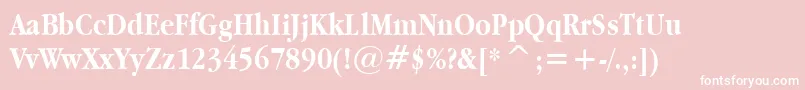 Applegaramond ffy Font – White Fonts on Pink Background