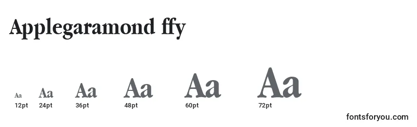 Applegaramond ffy Font Sizes