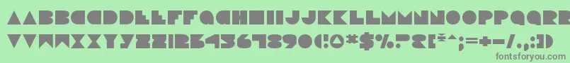 Disco ffy Font – Gray Fonts on Green Background