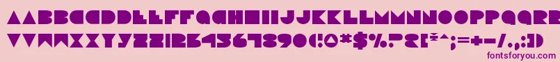 Disco ffy Font – Purple Fonts on Pink Background