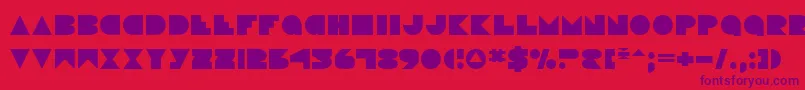 Disco ffy Font – Purple Fonts on Red Background