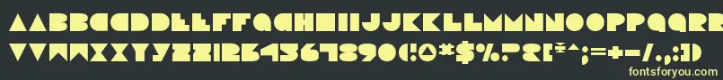 Disco ffy Font – Yellow Fonts on Black Background