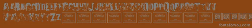 SonsofnoahRegular Font – Gray Fonts on Brown Background