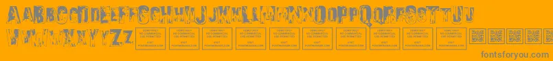 More about SonsofnoahRegular Font SonsofnoahRegular Font – Gray Fonts on Orange Background