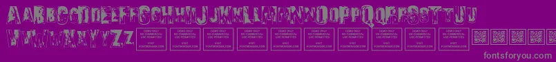 Police SonsofnoahRegular – polices grises sur fond violet