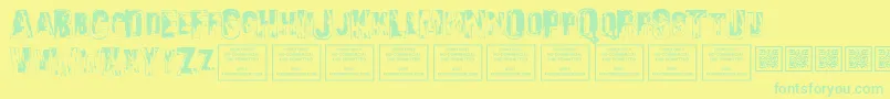More about SonsofnoahRegular Font SonsofnoahRegular Font – Green Fonts on Yellow Background