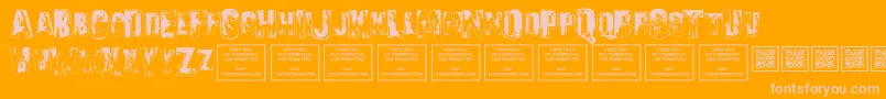 SonsofnoahRegular Font – Pink Fonts on Orange Background