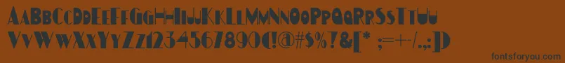 Gulfstreamnf Font – Black Fonts on Brown Background