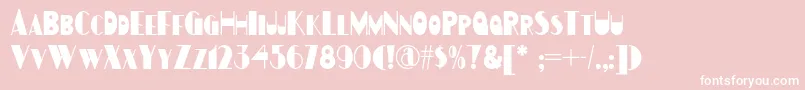 Gulfstreamnf Font – White Fonts on Pink Background