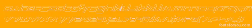 fuente XephyrShadowItalic – Fuentes Rosadas Sobre Fondo Naranja