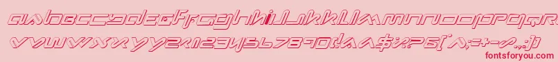 XephyrShadowItalic Font – Red Fonts on Pink Background
