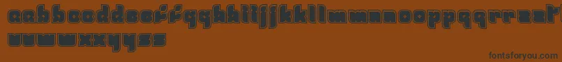 Шрифт FreshMint – чёрные шрифты на коричневом фоне