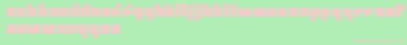 フォントFreshMint – 緑の背景にピンクのフォント