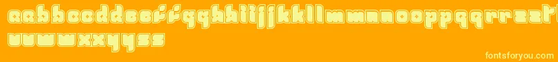 FreshMint Font – Yellow Fonts on Orange Background