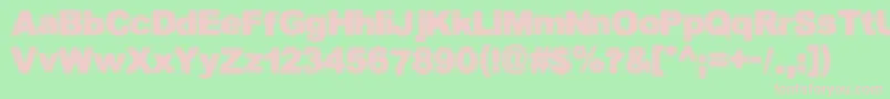 Staticbuzz Font – Pink Fonts on Green Background