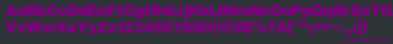 フォントStaticbuzz – 黒い背景に紫のフォント