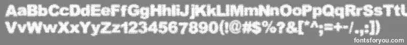 フォントStaticbuzz – 灰色の背景に白い文字