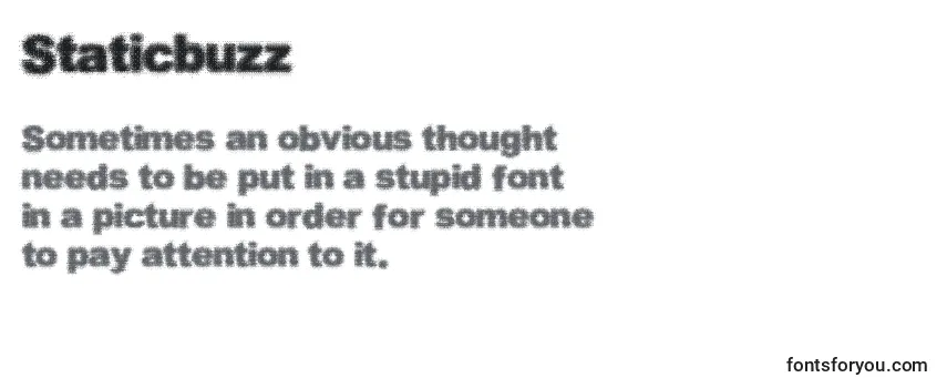 Staticbuzz Font