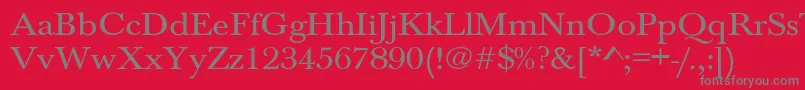 Jason1 Font – Gray Fonts on Red Background