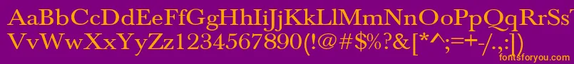 Jason1 Font – Orange Fonts on Purple Background
