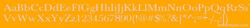 Jason1 Font – Pink Fonts on Orange Background