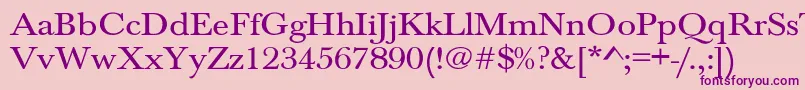 Шрифт Jason1 – фиолетовые шрифты на розовом фоне