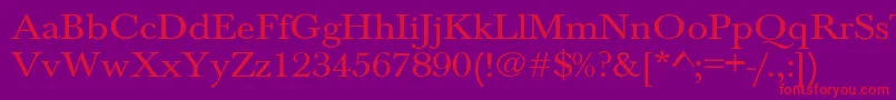 Jason1 Font – Red Fonts on Purple Background