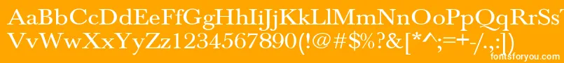 Jason1 Font – White Fonts on Orange Background