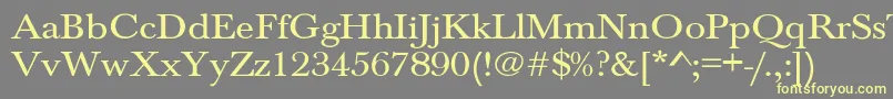 Jason1 Font – Yellow Fonts on Gray Background