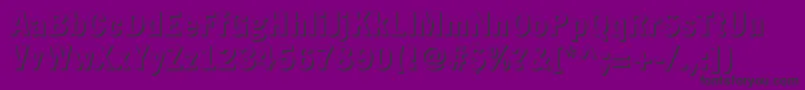 Fagotcondshadowc Font – Black Fonts on Purple Background