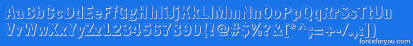 More about Fagotcondshadowc Font Fagotcondshadowc Font – Pink Fonts on Blue Background