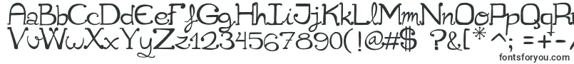 Шрифт Cuqueta – скриптовые шрифты